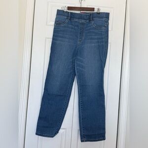 Spanx Women’s Straight Leg Blue Jeans Size 2X Tall